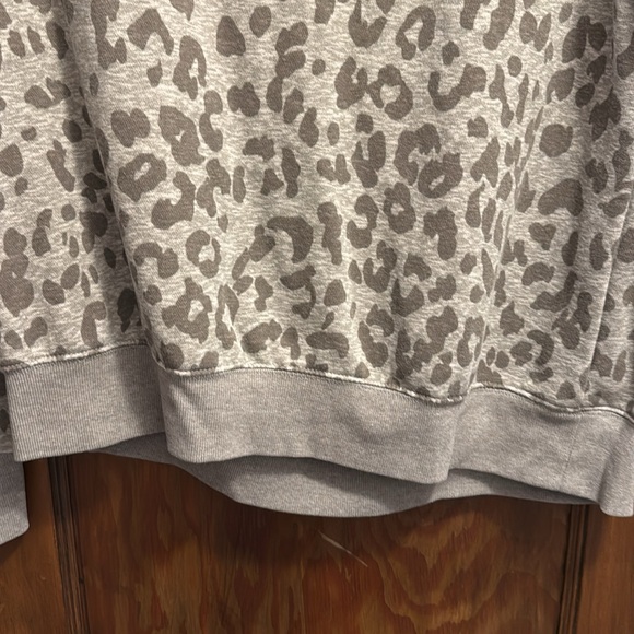 Old Navy Grey Leopard Print Sweatshirt - Picture 8 of 13